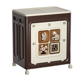 中古风衣服收纳箱大容量家用翻盖可折叠被子整理箱玩具零食