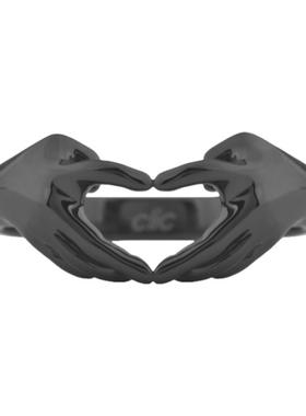 爱心银饰原创设计风戒指