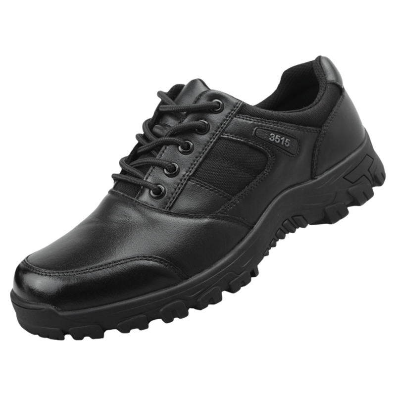 际华3515强人男鞋真皮低帮执勤鞋牛皮防滑户外运动鞋通勤训练鞋