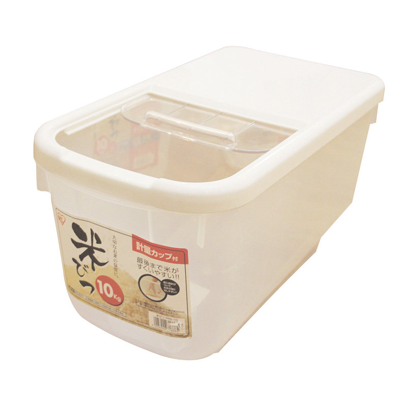 爱丽思米桶10kg 日本爱丽丝滑盖式防虫防潮塑料米缸5KG家用储米箱