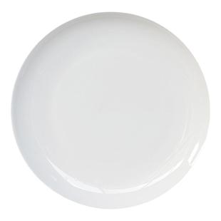 月光盘优质纯白骨瓷吐骨碟凉菜盘家用西餐平盘釉下彩酒店摆台陶瓷