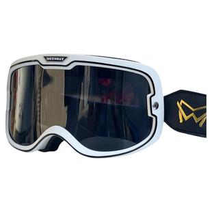 MOTOWAY摩托车复古风镜哈雷头盔护目镜变色日夜通用防风防紫外线