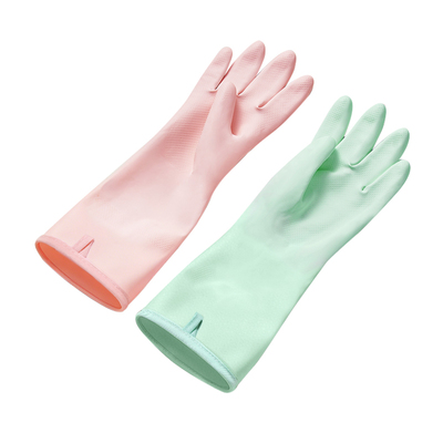 丁腈手套一体绒家务洗碗厨房耐用型加厚加绒洗衣服做饭防水刷锅碗