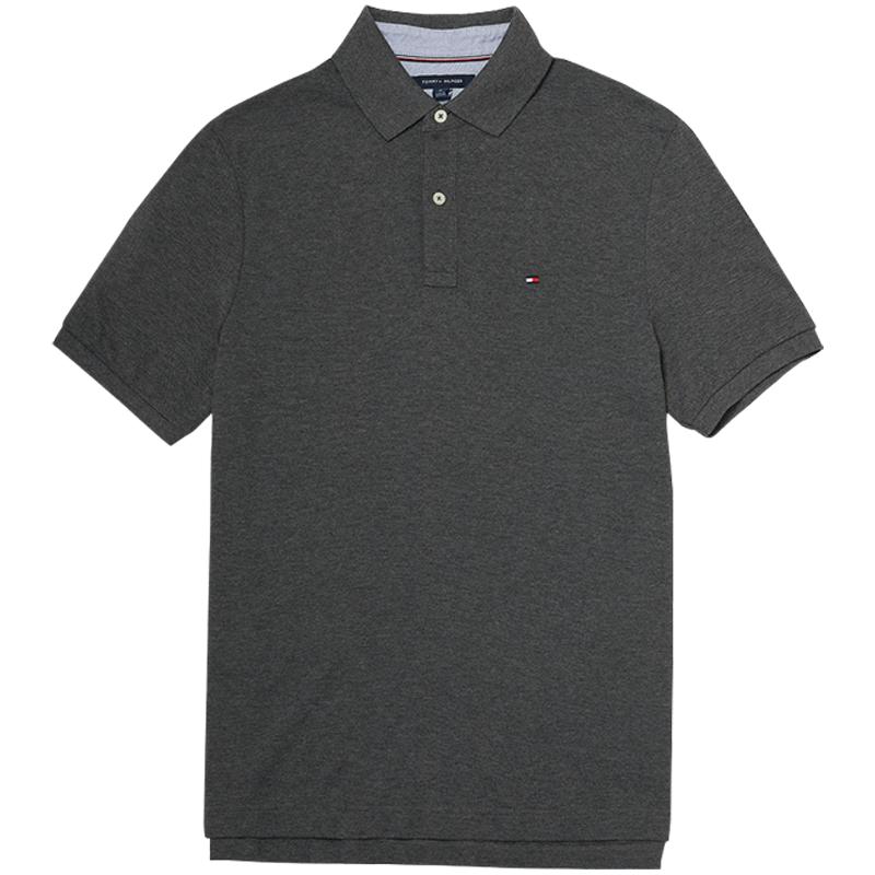 【自營(yíng)】TOMMY HILFIGER湯米網(wǎng)球穿搭POLO衫男純色商務(wù)休閑T恤夏