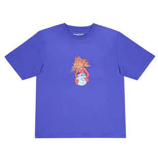 YARDSALE 小恶魔地球印花WorldOrder英国滑板宽松纯棉圆领短袖T恤