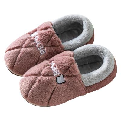 中老年棉拖鞋保暖加绒防滑舒适