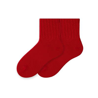 红袜子男男士中筒袜纯棉女袜喜袜