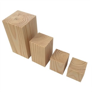 四个实木块床脚增高神器沙发垫高柜脚床腿桌腿垫高块家具脚垫木条