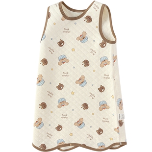 巴拉巴拉宝宝睡袋男童女童防踢被秋冬款夹棉加厚睡衣婴儿纯棉背心