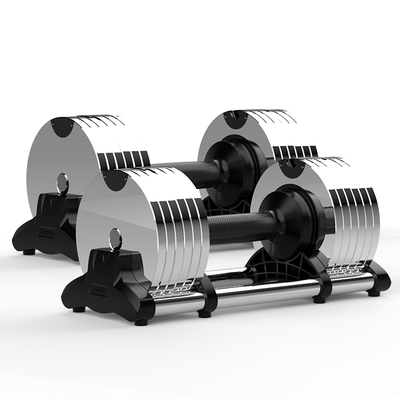 乔森单手快速可调节重量电镀哑铃