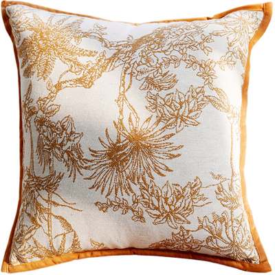 橘色沙发抱枕靠垫ins高级感法式