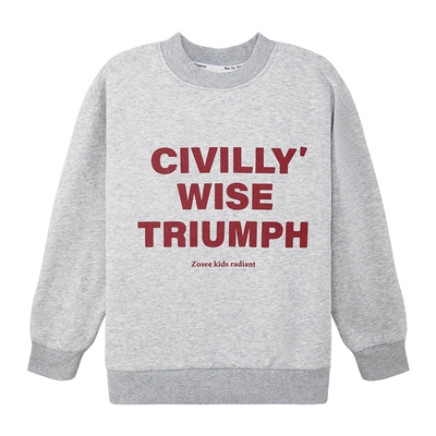 童装男童圆领百搭街头加绒卫衣