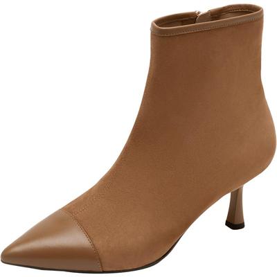 莱尔斯丹气质时尚尖头高跟女靴