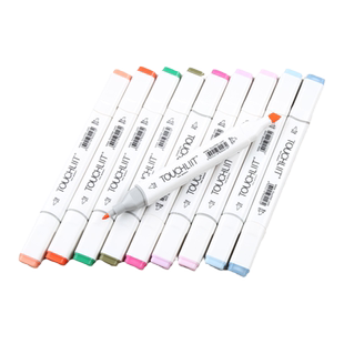 Touch liit六代酒精油性双头马克笔塔奇丽特6代单支自选满正品学生绘画设计30支送笔袋TOUCHLIIT笔