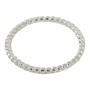 韩国博主日常叠戴B入/s925纯银圆珠豆豆细戒指环极简约冷淡风氛围