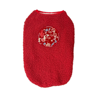 柯基衣服秋冬装加绒加厚过年喜庆小马狗狗衣服泰迪比熊雪纳瑞柴犬