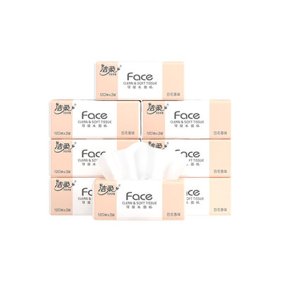 洁柔百花香抽纸120抽18包