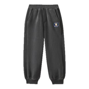 【抗静电】PawinPaw卡通小熊童装25年冬季新款男童加绒休闲裤宽松