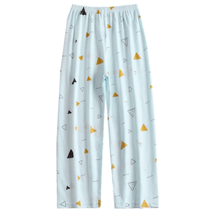 儿童睡裤纯棉宽松夏薄女中大男童家居长裤暖气空调宝宝春秋季裤子