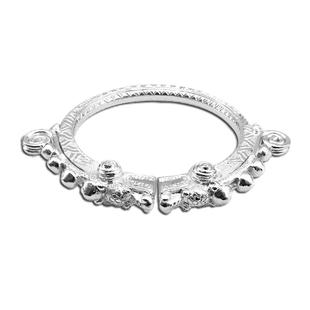 古风手镯女纯银中国风999纯银手镯中性男女活口时尚个性潮龙头