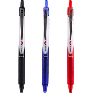 日本PILOT百乐按动威宝熊猫笔BLRT-VB5刷题考试签字0.5mm子弹头按动款中性黑蓝红色水笔学生办公文具