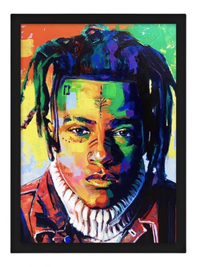 XXXTentacion说唱带框海报装饰画