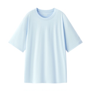 凉感T|森马短袖T恤男吸湿速干抑菌白t2025夏新款纯色百搭上衣遮热