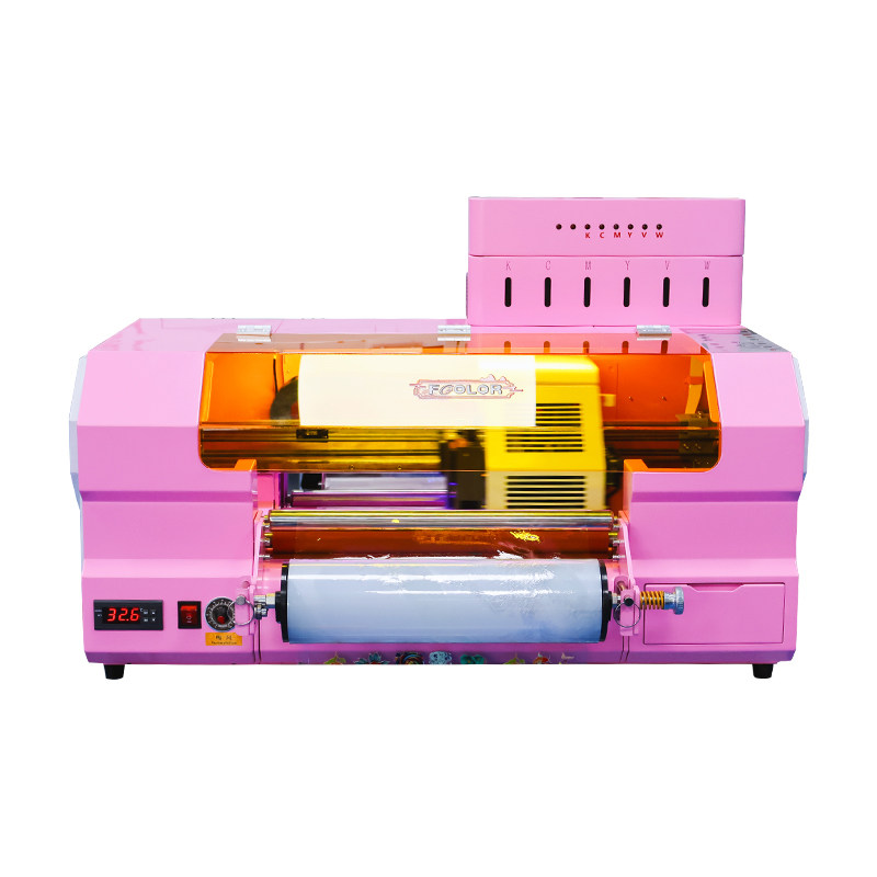 A3厚标卷材3D立体标打印机服装Logo印刷小型UV打印机卷筒一体机