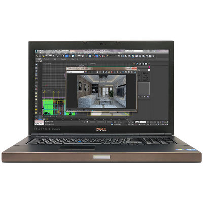 戴尔工作站四核游戏笔记本电脑