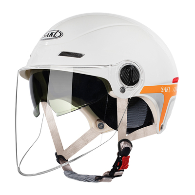 飒克电动车头盔防晒双镜夜间反光