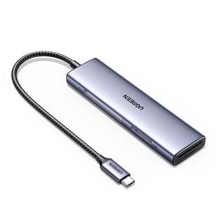 绿联相机读卡器sd卡tf/ms/cf内存卡多合一usb3.0高速转换器适用大疆苹果16etypec手机电脑两用ccd插卡读取器
