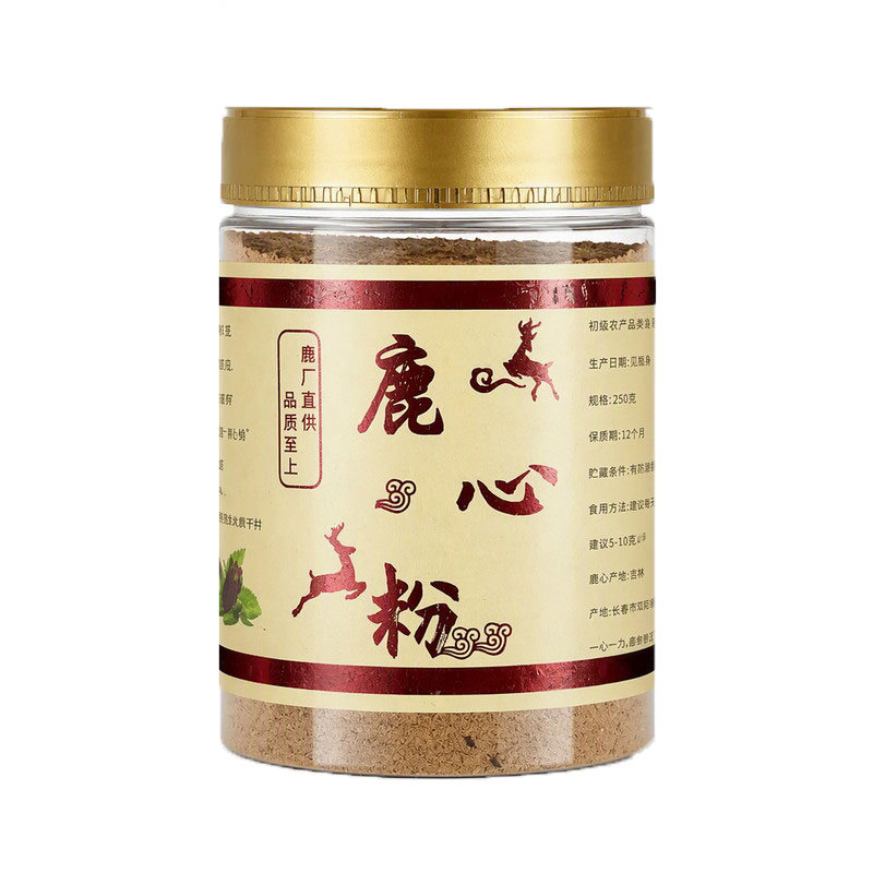 鹿心粉250g吉林梅花鹿产自源头干鹿心 可搭鹿心血 无添加正品包邮