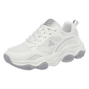 Semir女鞋老爹鞋2026新款春夏季厚底小白鞋子百搭轻便运动鞋女款