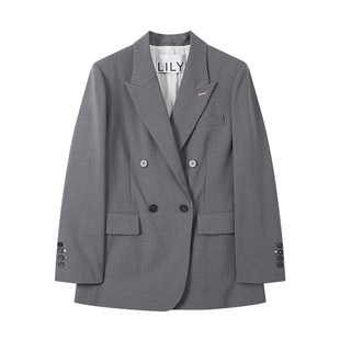 【商场同款】LILY2025新款女装时髦蝴蝶结宽松休闲通勤西装外套