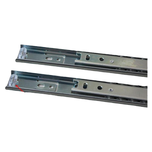 1.2mm加厚板材 27宽 二节轨 键盘抽屉滑轨 静音两节轨 抽屉导轨道