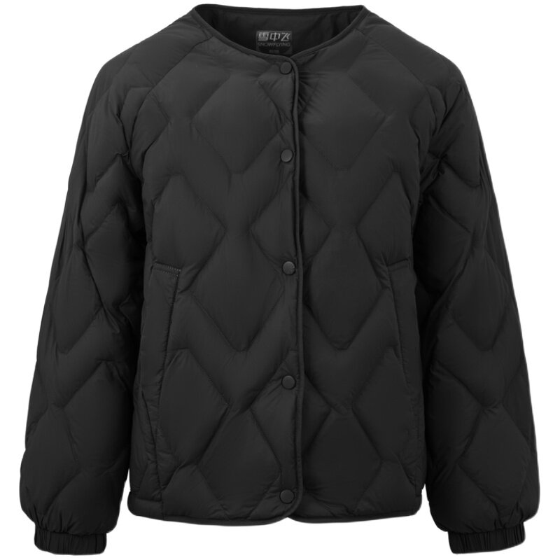 短款羽绒服雪中飞时尚V领