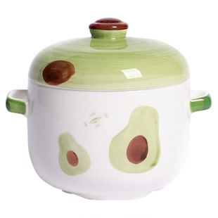 可爱双耳陶瓷炖盅家用炖燕窝鸡蛋羹双盖隔水炖单人煲汤炖罐小汤盅