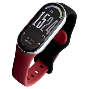 KASO适用小米手环8表带新款运动透气10手环硅胶腕带9代nfc版创意柔软腕带男女生替换配件十代8NFC高级感