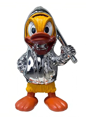 网红唐老鸭卡通树脂客厅装饰摆件