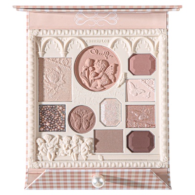 「cheerflor游乐者天使浮雕」大地色眼影盘正品哑光自然淡妆显色