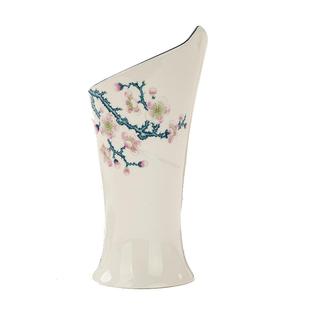 金岚玉唐山骨瓷筷子筒刀叉筷子笼带沥水陶瓷火炬餐具收纳勺笼