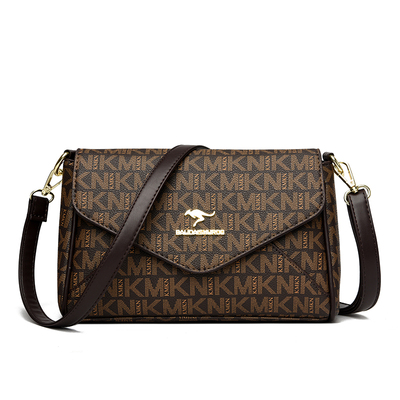 袋鼠正品真皮女包牛皮斜挎包