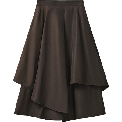 【播奥莱】播商场同款层次感裙裤女春秋气质休闲裤BDR3KD3048