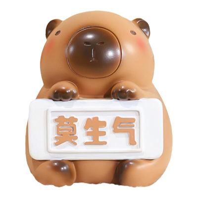 卡皮巴拉桌面莫生气摆件木鱼