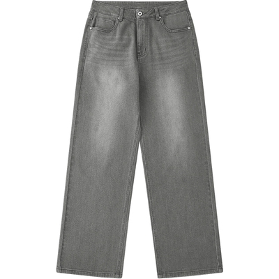 CLOT水洗灰色直筒牛仔裤
