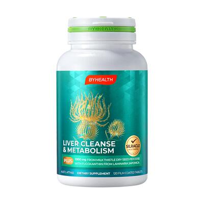 BYHEALTH第二代护肝片岩藻黄素奶蓟草熬夜代谢