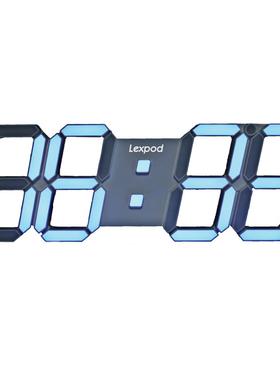 数字3d立体ins客厅网红时钟表