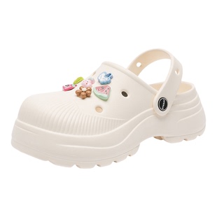 星期六爆款防滑防臭EVA洞洞鞋女款2026夏季新款厚底沙滩凉鞋拖鞋