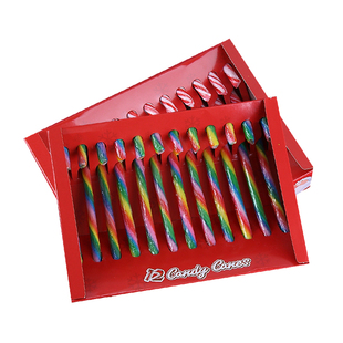 圣诞节棉花糖拐杖糖拐棍伞把棒棒糖果创意盒装儿童礼物Christmas