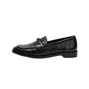 cotemp Bahati Loafer 鳄鱼纹平底乐福鞋手工缝线皮质休闲鞋